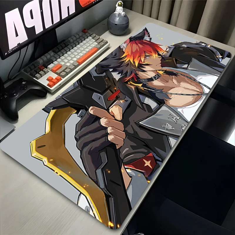 Komano Manato Mouse Pad New Zenless Zone Zero Large XXL Mousepad Anime Computer Keyboard Pad Pc Gaming ZZZ Accessories Desk Mat