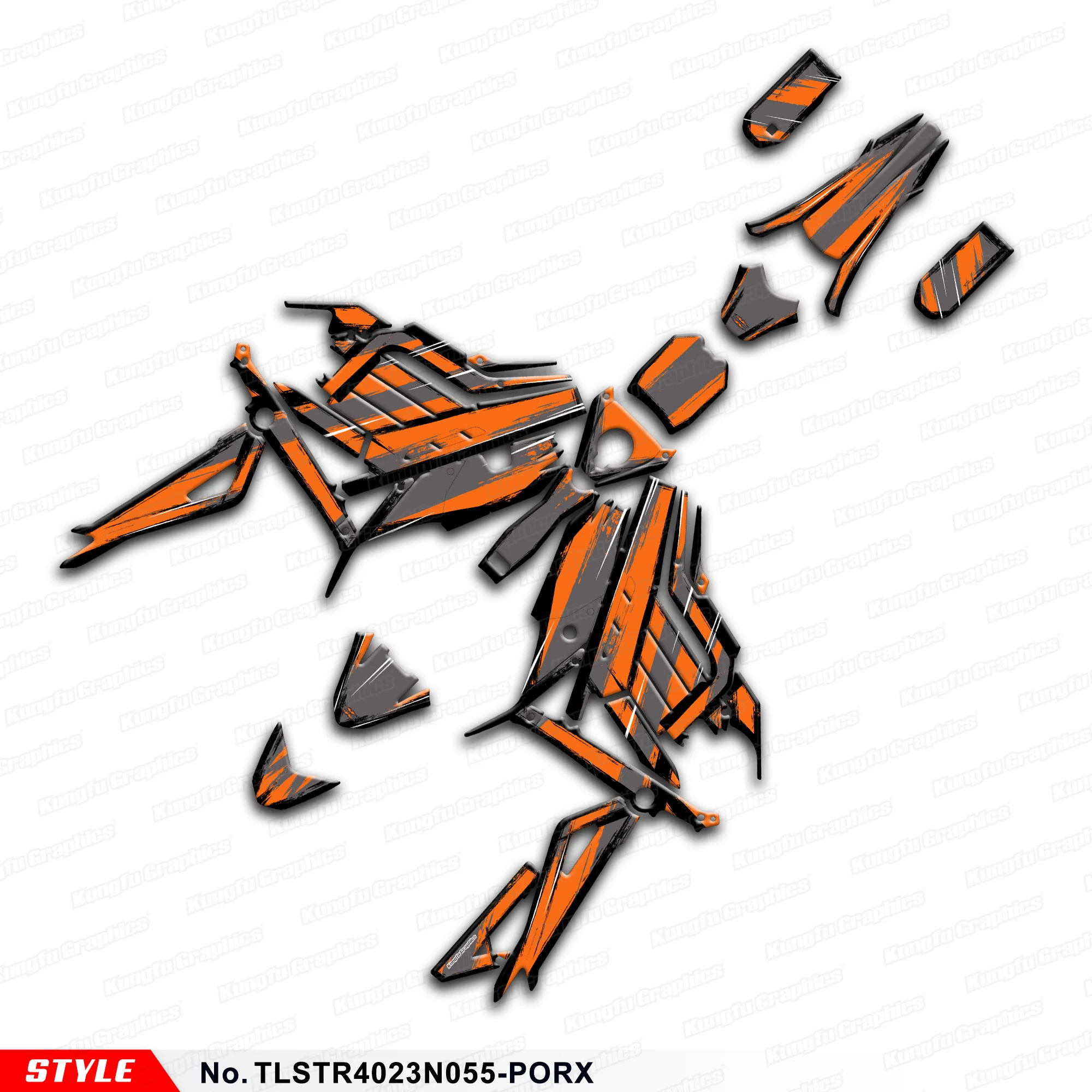 

Комплект графических наклеек JY RACING для Talaria Sting R L1E / SX3 MX, ламинированные наклейки, TLSTR4023N055-PORX