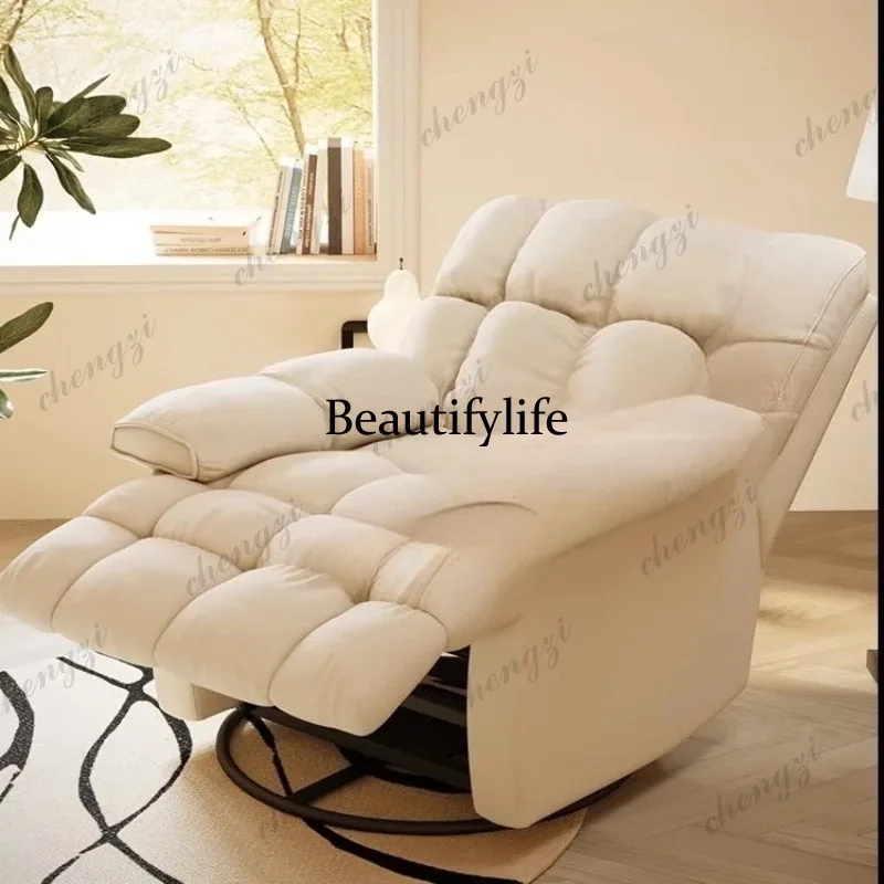 A68 Lazy Single Sofa Minimalist Modern Multifonction Revolve Sofa Comfortable Garden Ensembles De Meubles De Jardin Home Furnitu