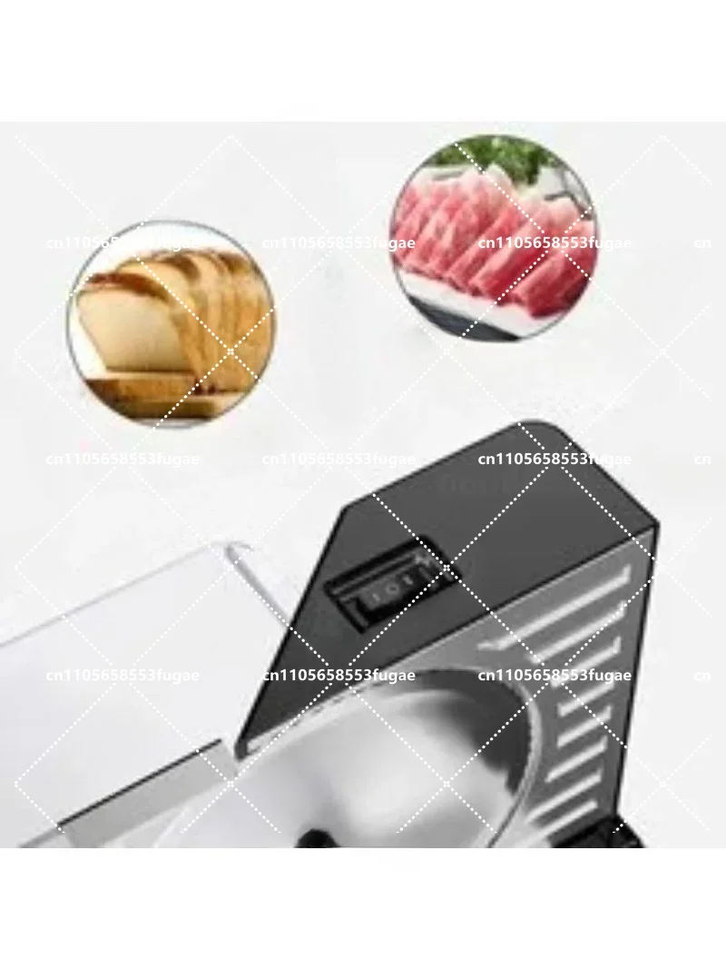 Silent Electric Meat Slicer 220V/110V Stainless Steel Commercial Household Frozen Meat Cutter for Kitchen