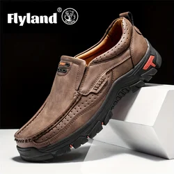 Leather Shoes for Men Spring 2024 New Men's Business Casual Soft-Soled Non-Slip Breathable All-Match Footwear Loafers Zapatos