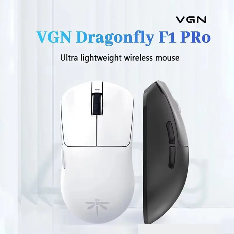 Vgn Dragonfly F1 게임 전원 2.4g 무선 유선 듀얼 모드 마우스 경량 디자인 고성능 긴 수명 마우스 Esports 선물
