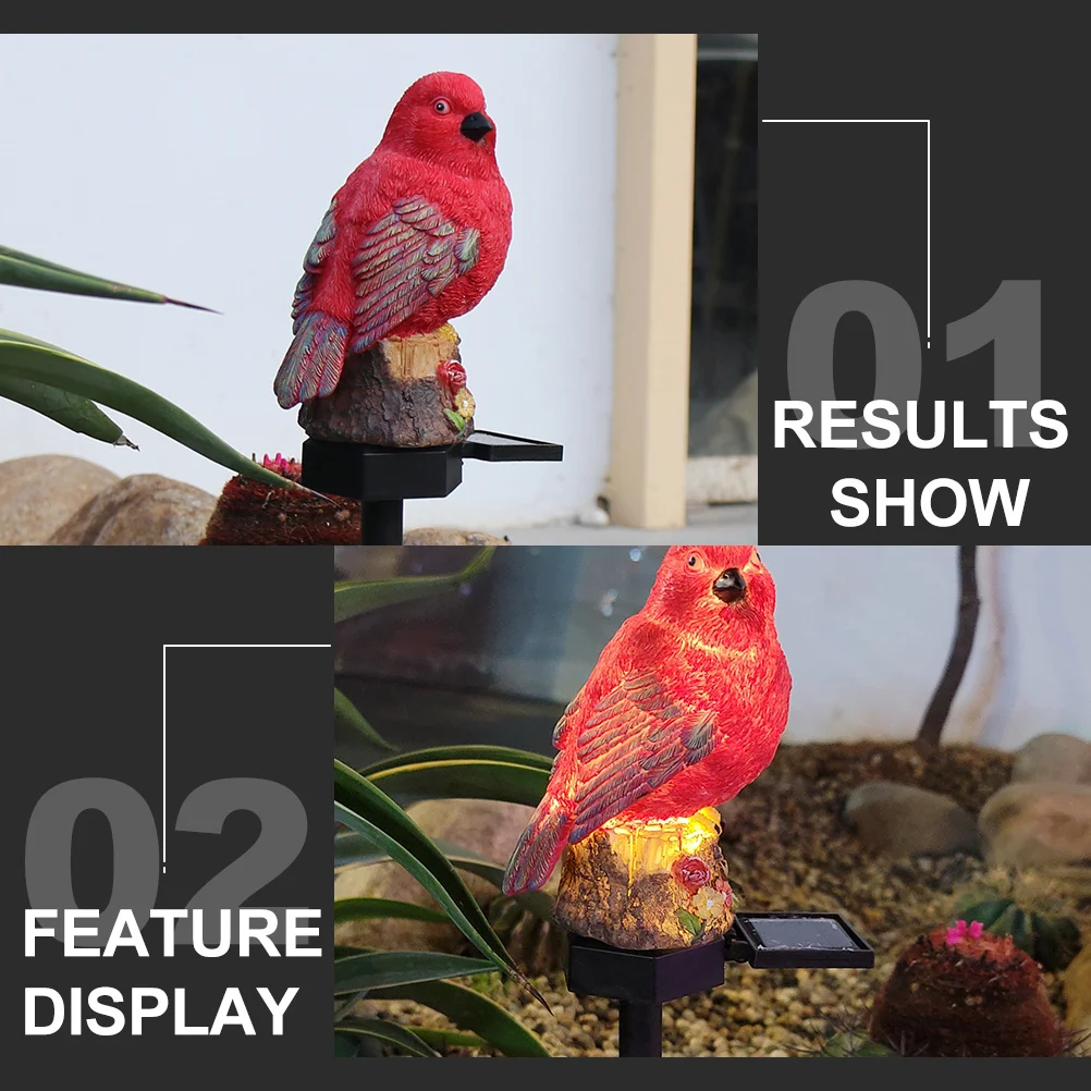 

Solar Decorative Lights Outdoor Garden Lamp Bird Ornament Stake Landscape Lighting For Pathway Patio Backyard