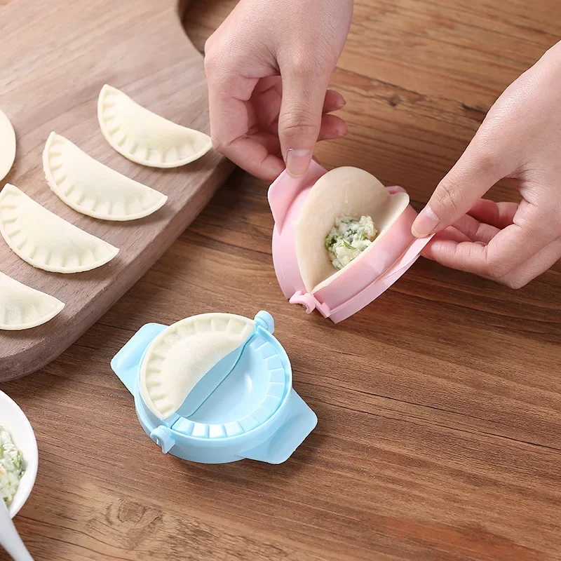 Dumpling Mold Dly Dumplings Maker Dough Pressing Tool Dumpling Skin Pressing Tool Manual Wrapper Portable  Kitchen Small Tools