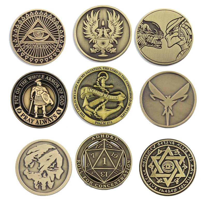 2026 Retro Style Metal Brooch European And American Style Round Badge Simple And Versatile Fashion Backpack Pin Wholesale