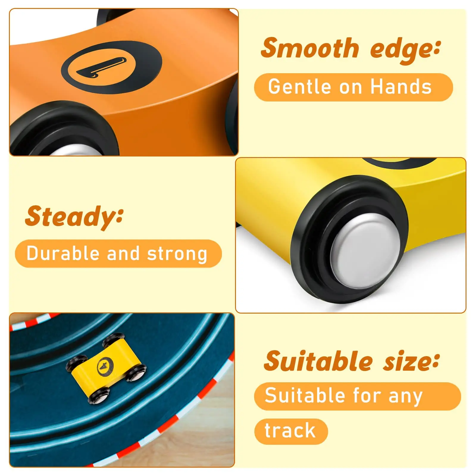 1/4 Stuks Mini Houten Zweefvliegen Auto Speelgoed Oprit Race Mini Slide Track Auto Games Vervanging Auto Kleurrijke leuke Model Voertuig Speelgoed Voor Jongen