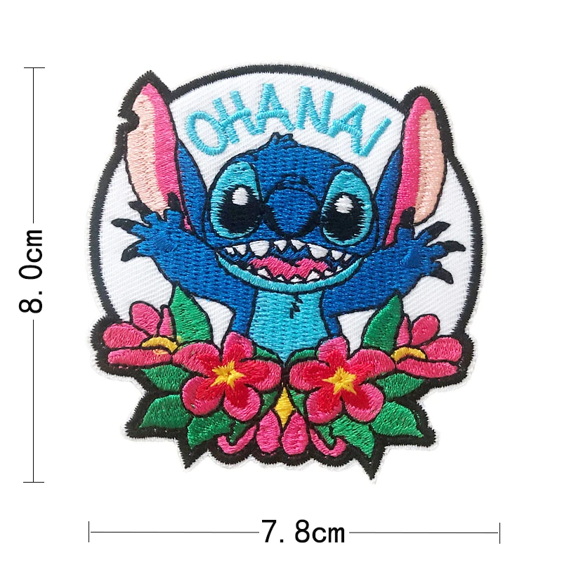 Disney\'s new product, Stitch embroidery, iron on patch, children\'s clothing patches, brand patches for clothing anime patch