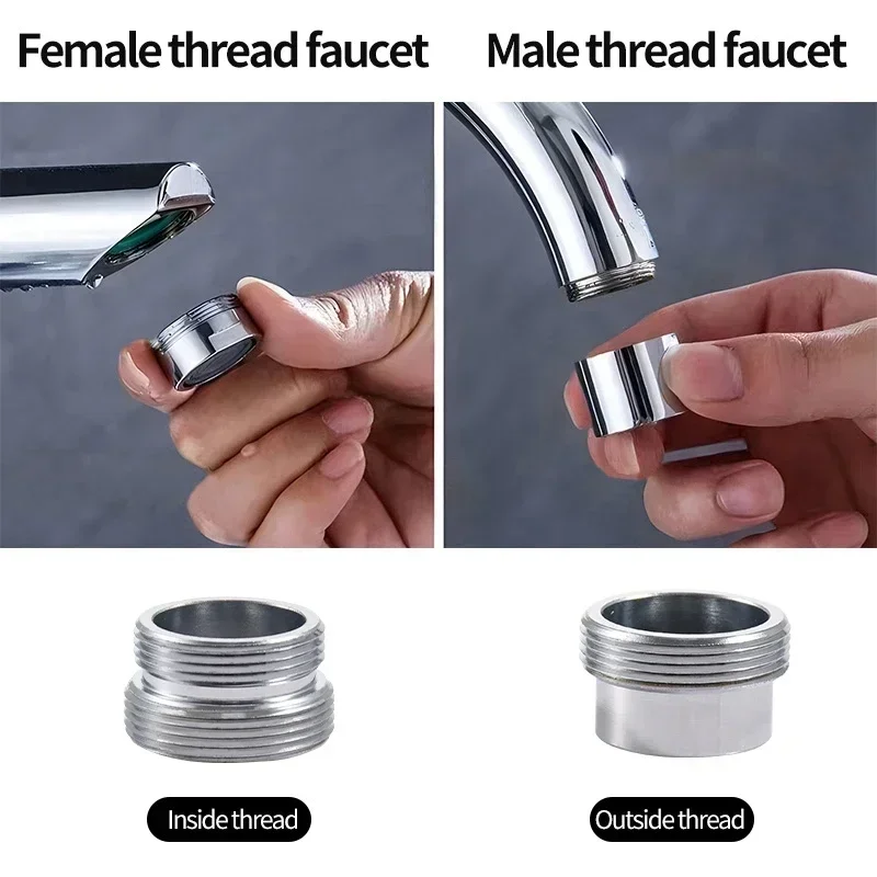 Water Faucet Coupler 1/2 M16 18 20 22 24 To M22 Thread Connector Conversion Tap Adapter Fitting Kitchen Water Filter Connection