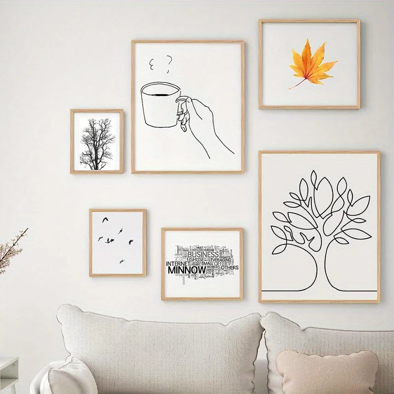 إطار صورة مزيج خشبي DIY، إطار صورة قابل لإعادة الاستخدام، إطار رسم زيتي، إطار صورة ماسي فني، فن جدار منزلي ديسمبر