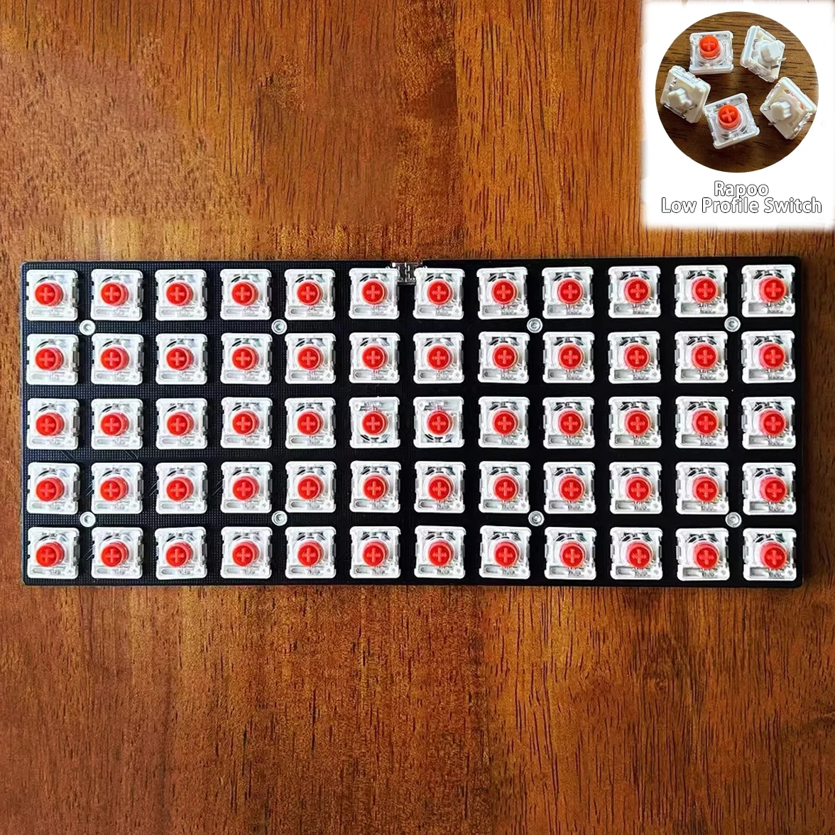 

P60a Mechanical Keyboard Low Profile Wired Type C RGB Support QMK VIAL Preonic Planck 60 Mechanical Keyboard Kit PC Gamer Gifts