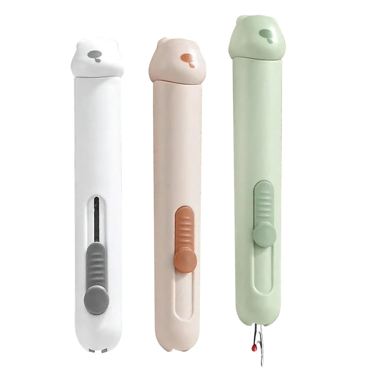 AA98 2-in-1 Automatic Needle Threaders Seam Ripper ,Needle Threaders for Hand Sewing, Embroidery,Quick Needle Threading Tool