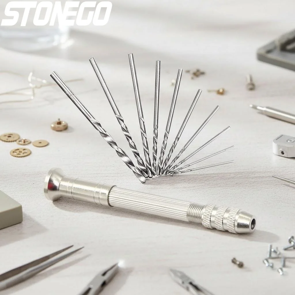 

Миниатюрный ручной сверлильный станок из алюминиевого сплава с быстрозажимным патроном, набор прецизионных инструментов для DIY и рукоделия