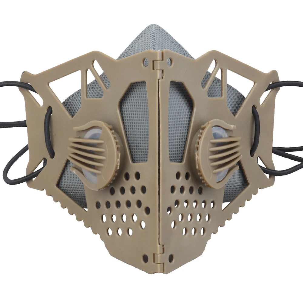 Tactical Cyberpunk Face Mask Replaceable Half-mask Filter Adjustable Strap Halloween Cosplay Butterfly Mask Airsoft Paintball