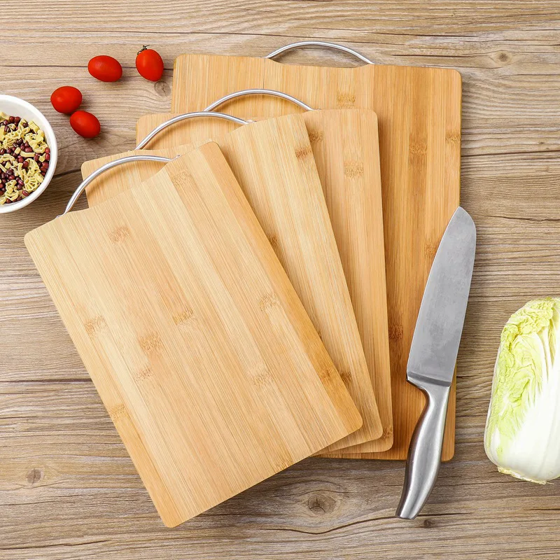 

Wooden Chopping Blocks Tool Bamboo Rectangle Hangable Cutting Board Durable Non slip Chopping Board wood kitchen cutting board