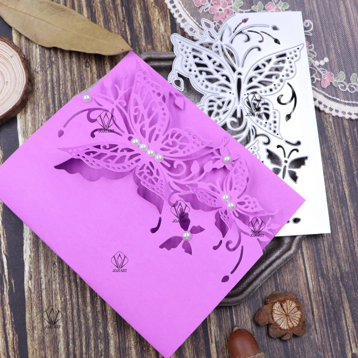 

Butterfly Border Metal Dies Cutting for Card Making DIY Handmade Crafts Scrapbooking Invitation Die Cuts