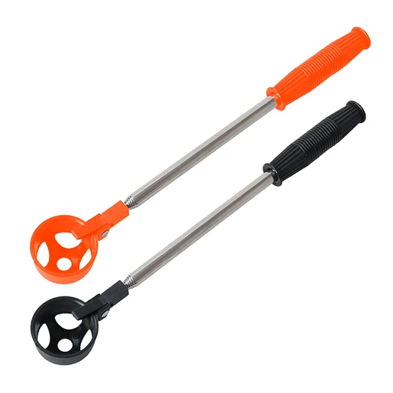 Golf Ball Pick Up Tools Stainless Steel Telescopic Golf Ball Retriever Catcher Golf Training Aids Automatic Locking Scoop Picker