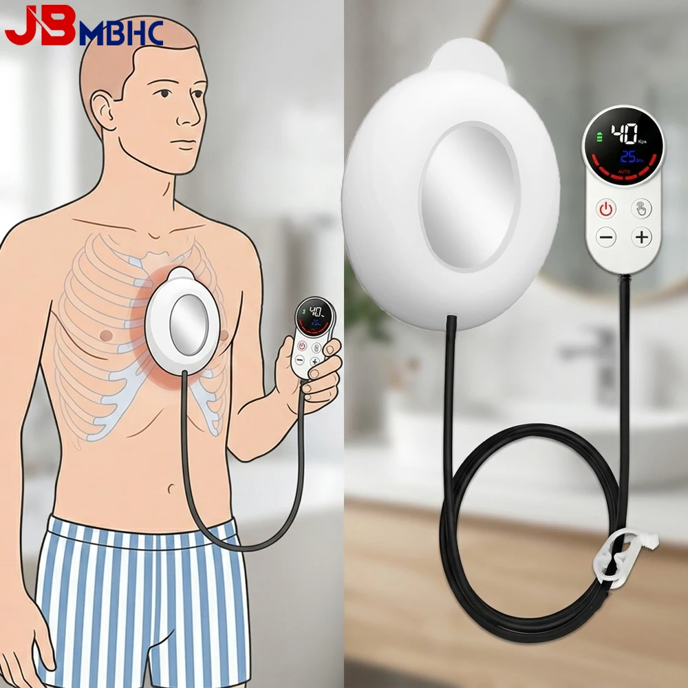 Orthèse électrique pour pectus excavatum avec cloche à vide, outil de soutien pour la correction des dépressions sternales thoraciques