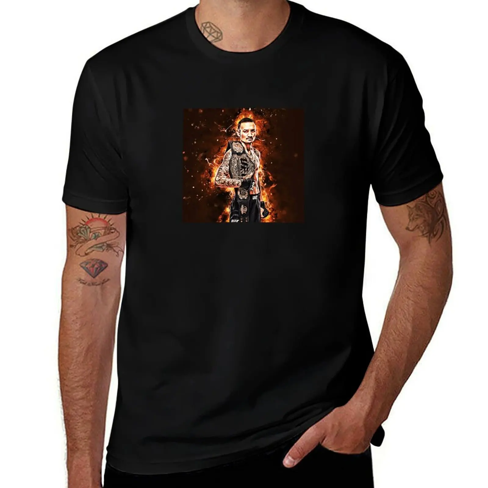 max holloway 01 T-Shirt Abstract Pattern Print Top
