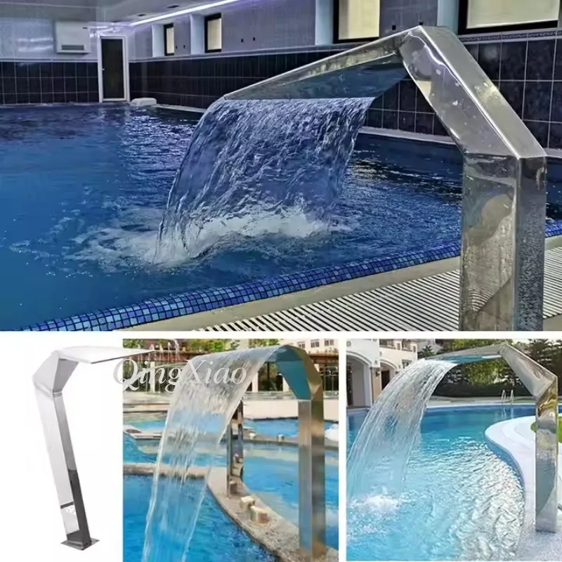 Swimming Pool Equipment 304 Stainless Steel Waterfall Landscape Arc Hook Water Curtain Universal For Indoor And Outdoor