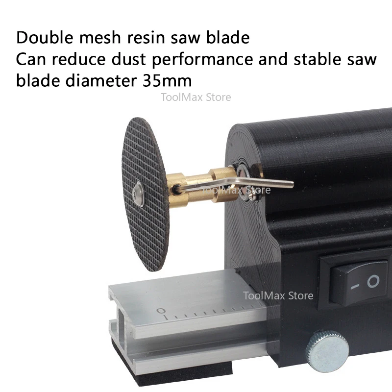 Electric Mini Cutoff Saw Trimmer Arrow Shaft Cutter - Carbon Fiber & Fiber Cutting Tool 4.3-32 Inch Cutting Length