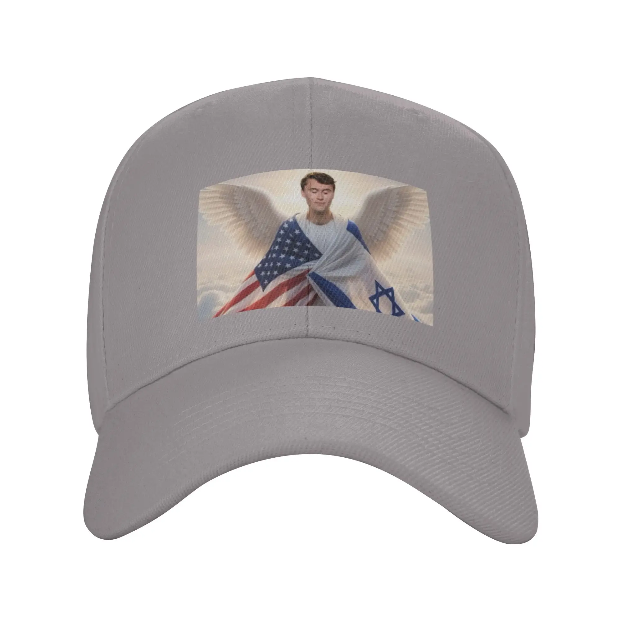 charlie kirk rest in peace america Trendy Baseball Cap Airport Travel Mid Profile Peaked Cap