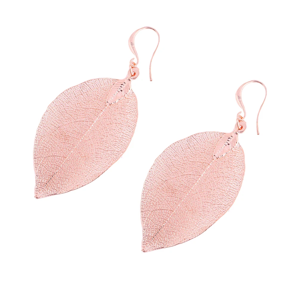 

Fashion Earrings Unique Shaped Big Earrings Drop Dangles Jewelry Gift for Women (Rose Gold)