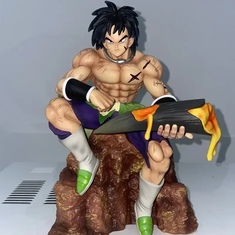 

Anime Dragon Ball 24cmfigures Broli Action Figure Statue Saiyan Collection Sitting Posture Broly Figurine Gk Model Toys Gifts