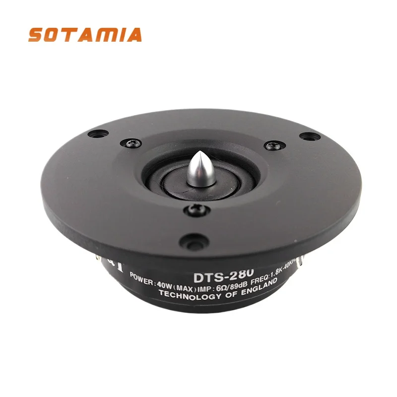 

SOTAMIA 1Pcs 4 Inch Tweeter Audio Speaker 6 Ohm 40W Silk Film Bullet Dome Treble Bluetooth Speaker Hifi Music Home Loudspeaker