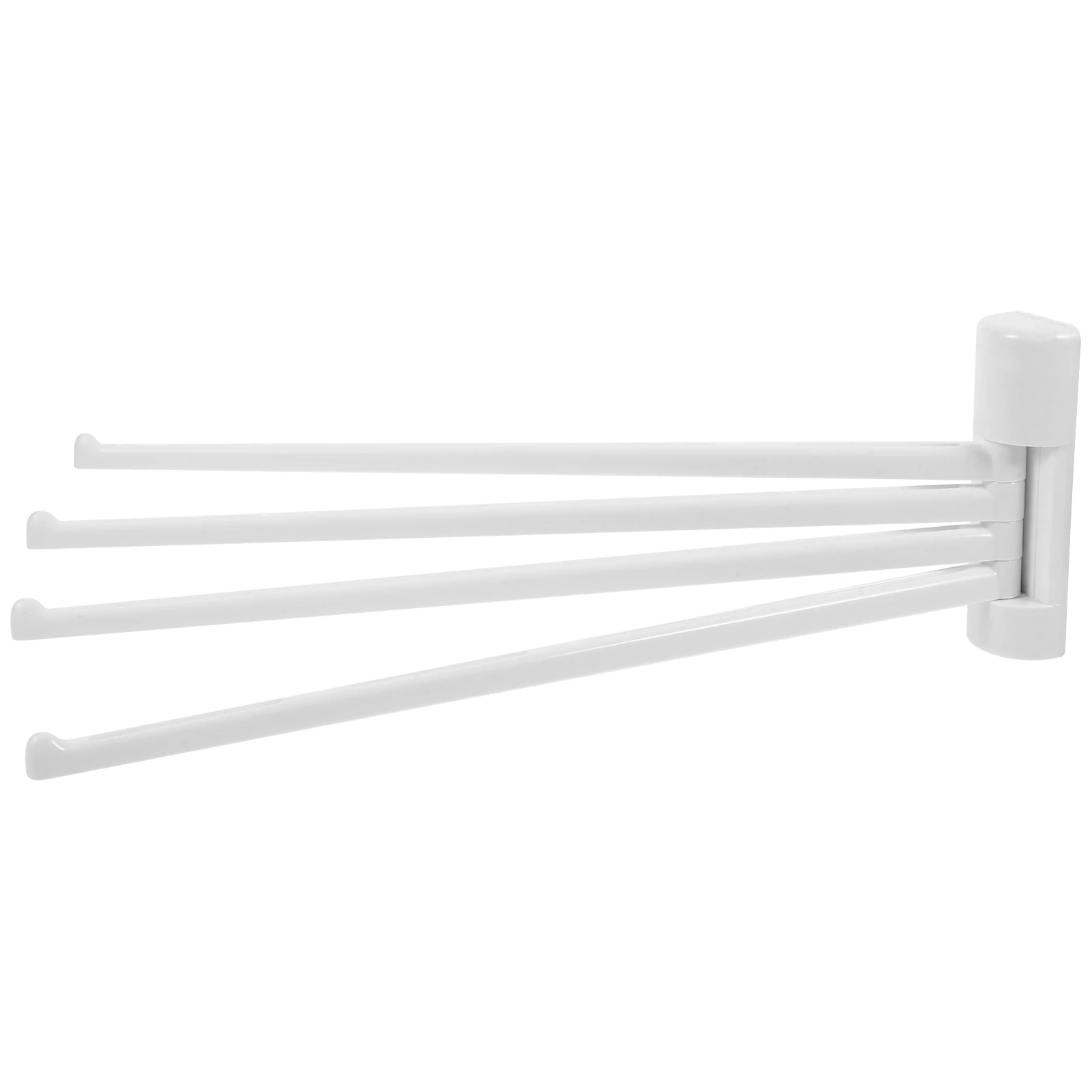 

Towel Rack Hanger 180 Degree Rotation Abs Pvc Material Sturdy Bar Wall Mounted Bathroom Drying Organizer Storage Shelf For