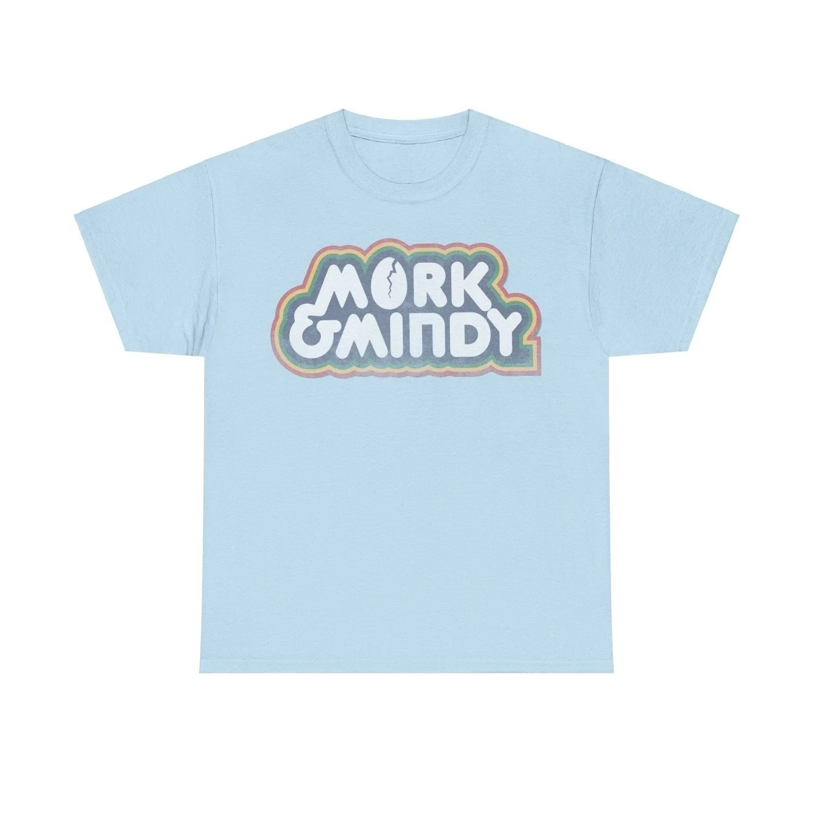 Camiseta con logo del programa de televisión Mork y Mindy