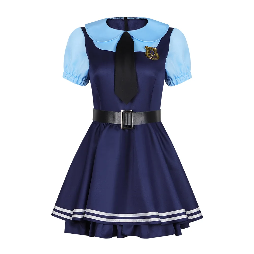 

Zootopia Theme Judy Costume Cosplay Halloween Role-playing Rabbit Police Officer Women's Traditional Chinese Clothing