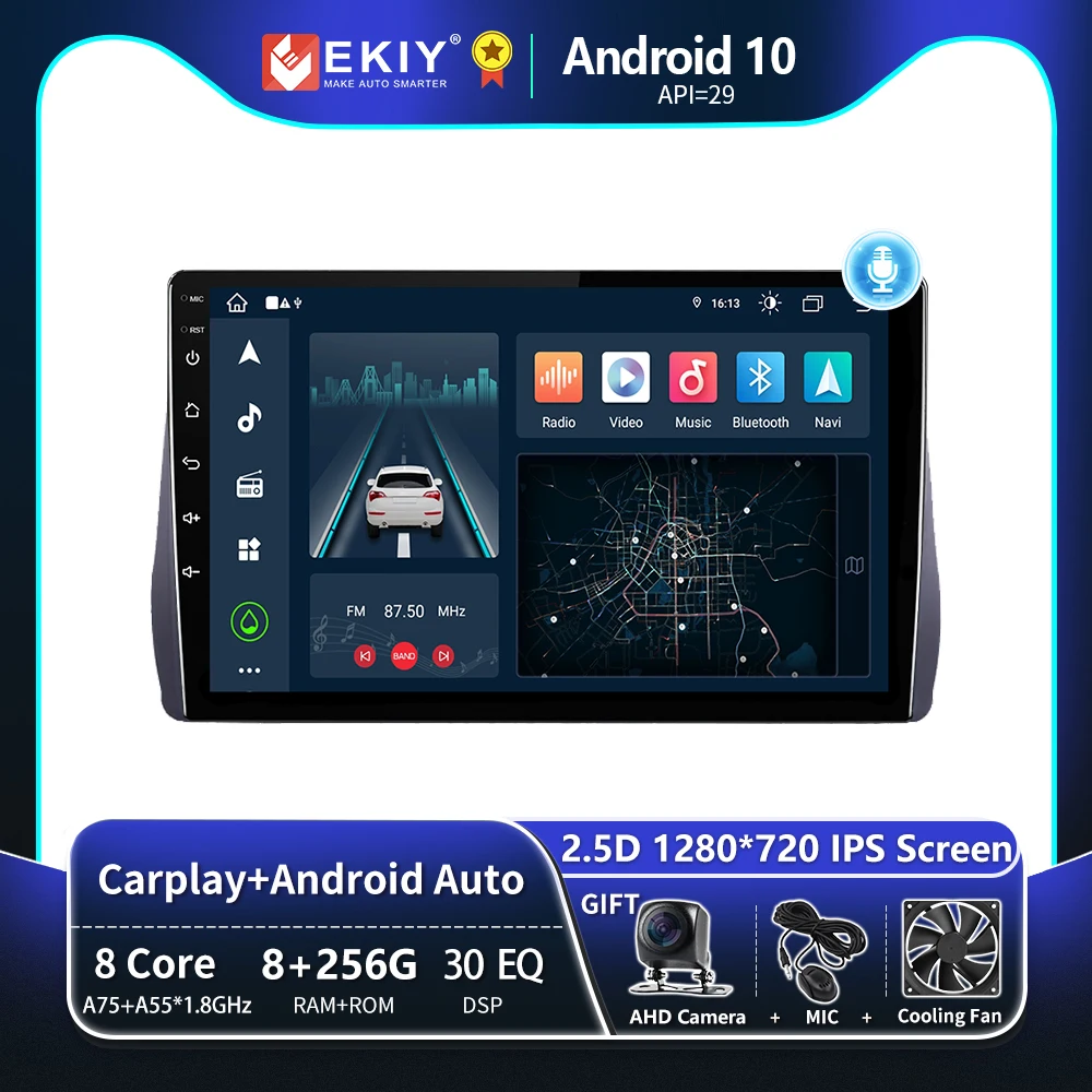 

EKIY T8 For Toyota Wish 2 II XE20 2009-2017 Car Radio Multimedia Video Player DSP Stereo Navigation GPS Android Auto Carplay DVD