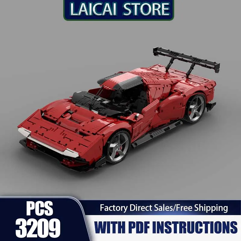 Moc Building Bricks KC23 Champion Speed Cars ​ ​ ​ ​ ​ ​ Bloques de tecnología de modelo, conjunto de modelo de coche súper deportivo, juguetes de regalo, juegos DIY