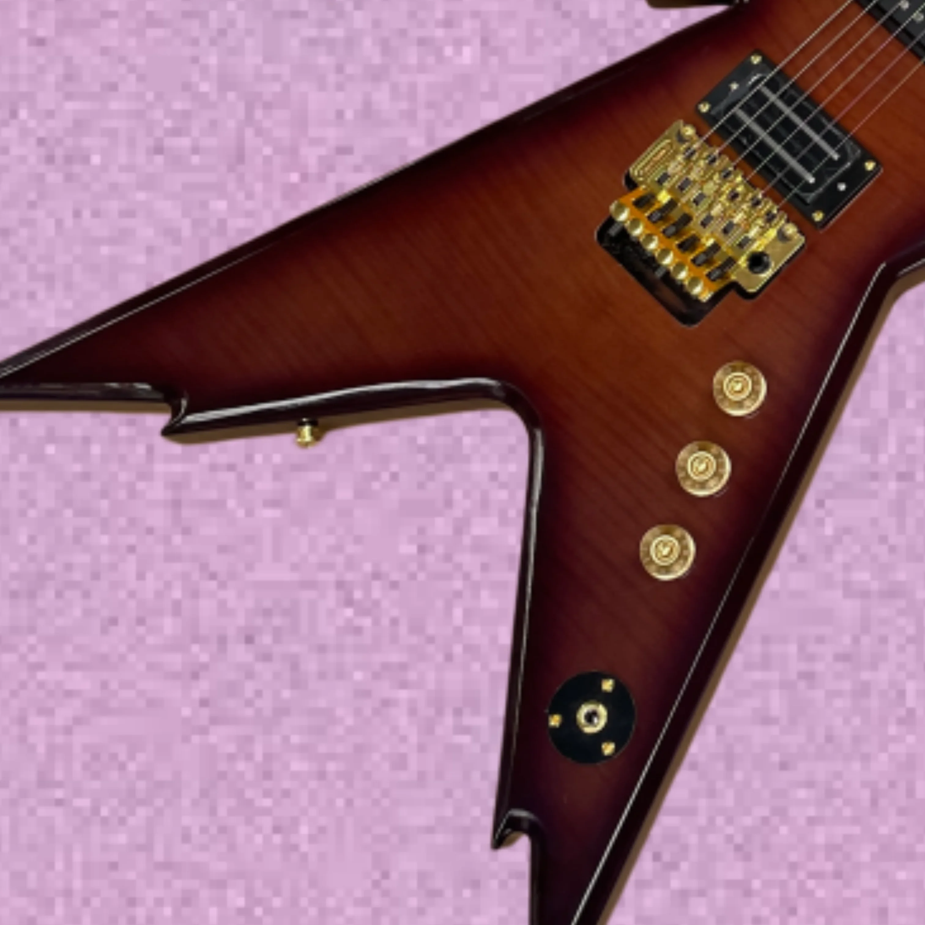 New 6-string brown electric guitar with full gold hardware, multi-knob volume control guitars,stylish stage performance guitarra