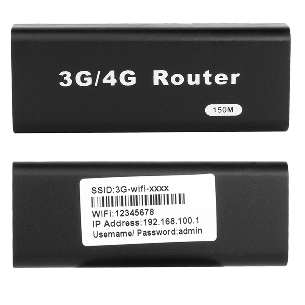 Mini 3G/4G WiFi Router RJ45 USB Wireless Routers Portable Router 2412-2483MHz External Interface with USB Cable