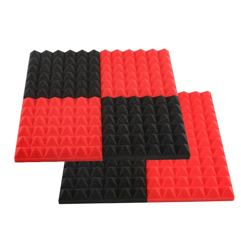 12pcs 30x30x5cm Studio Acoustic Soundproof Foam Sound Absorption Treatment Wall Panels Spong Pad