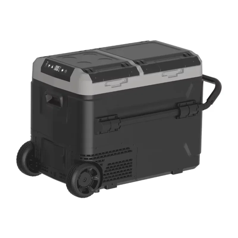 60L Large Capacity Portable Compressor Car Refrigerator 12V/24V Deep Freezer for Travel Camping Yacht Use