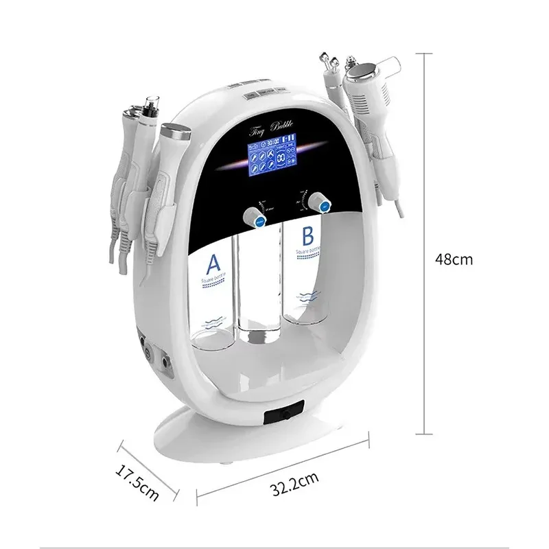 

2025 New H2O2 6 in 1 Water Oxygen Deep Cleaning Skin Care Machine Skin Tightening and Whitening Peel Machine For Spa Use