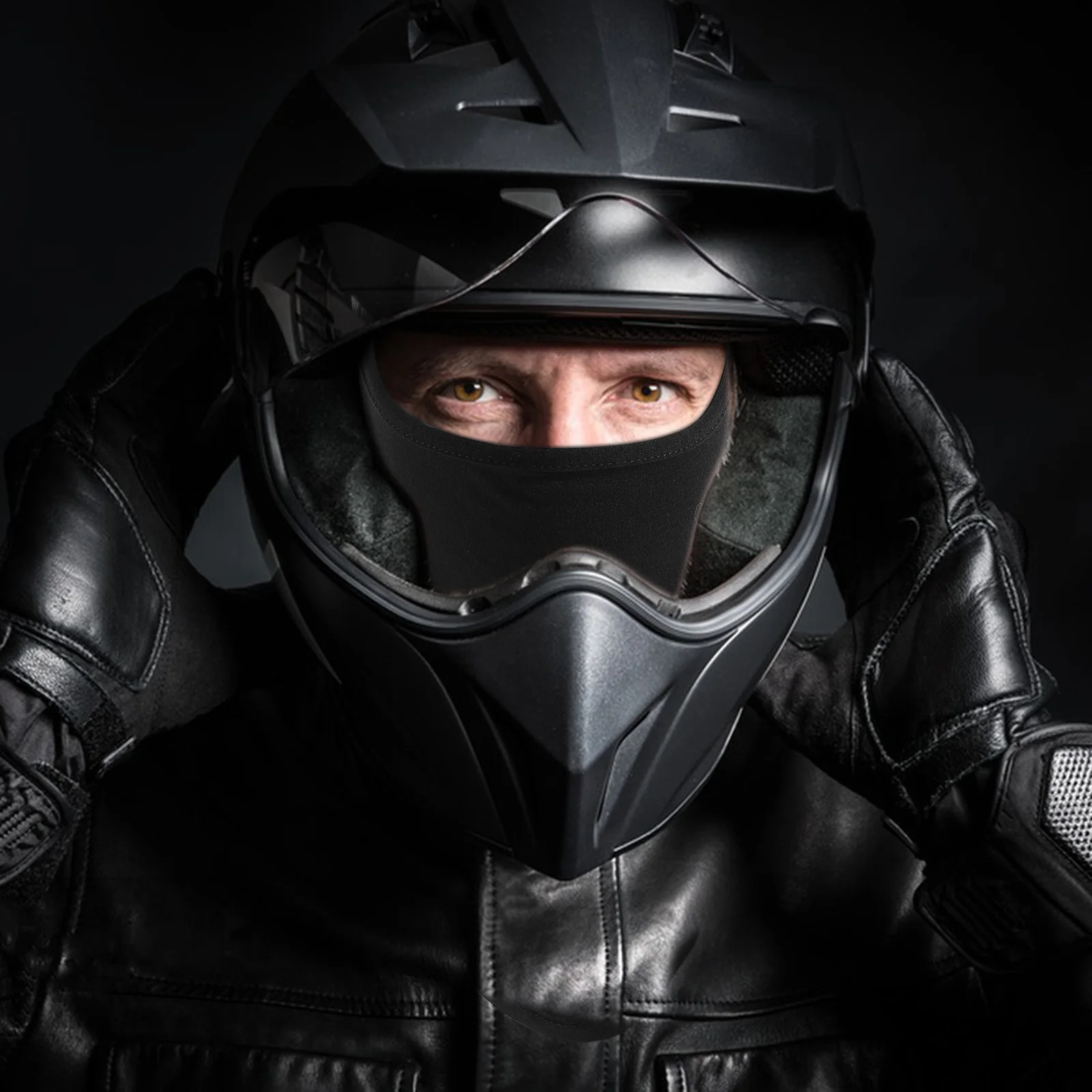 

Cycling Mask Balaclava Headwear Windproof Hood Black Thermal Headgear Snowboard Cap Cold Weather Motorcycle Mens