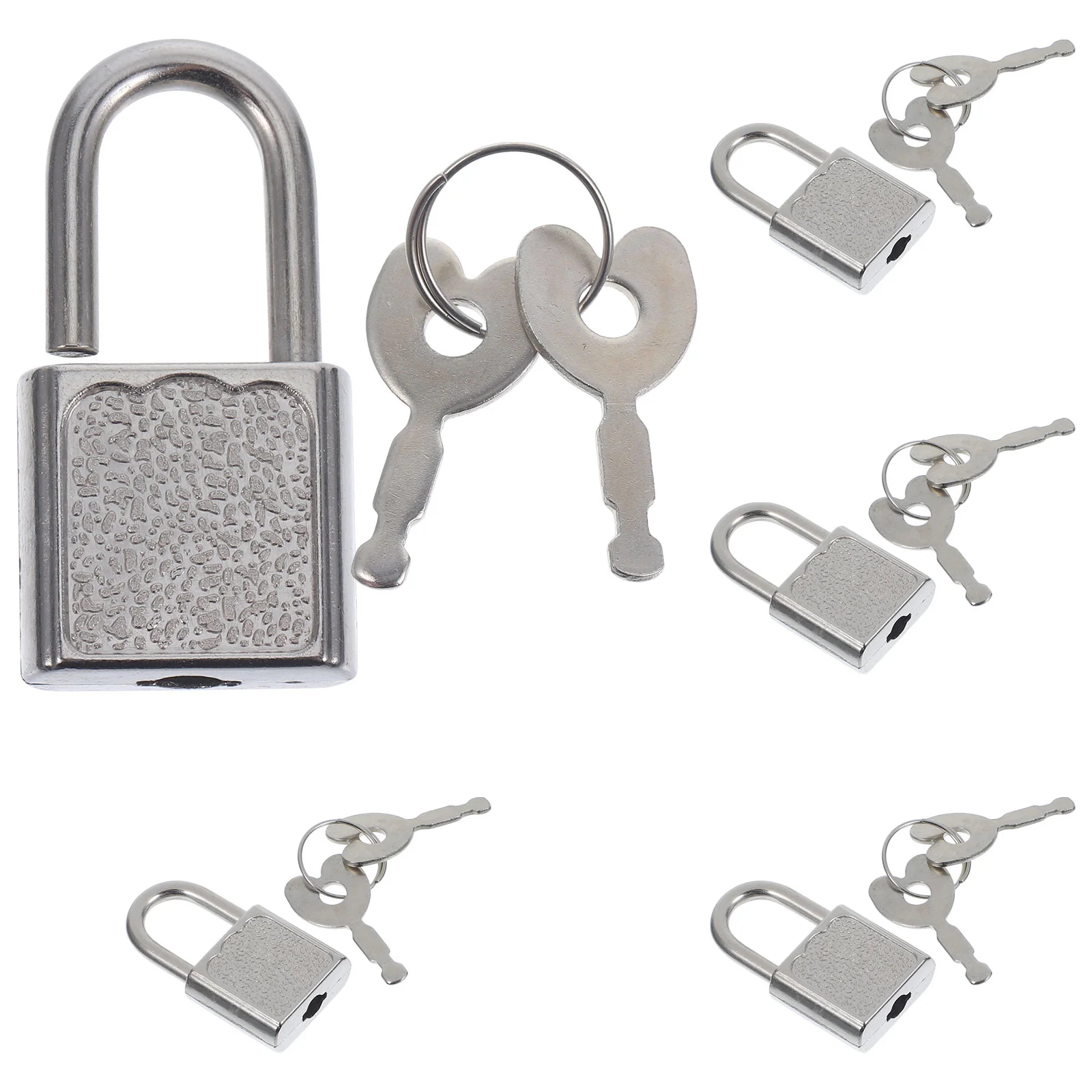 5 Sets Key Treasure Chest Lock Child Funny Padlocks Toys Cabinet Plastic Drawer Decorative Mini