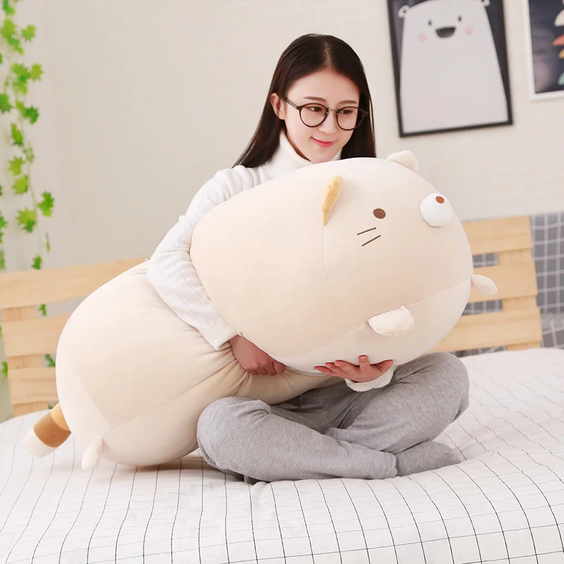 90cm Soft Animal Cartoon Corner Bio Plush Toy Pillow Cushion Cute Dog Cat Dinosaur Pig Unicorn Stuffed Lovely Kid Birthyday Gift