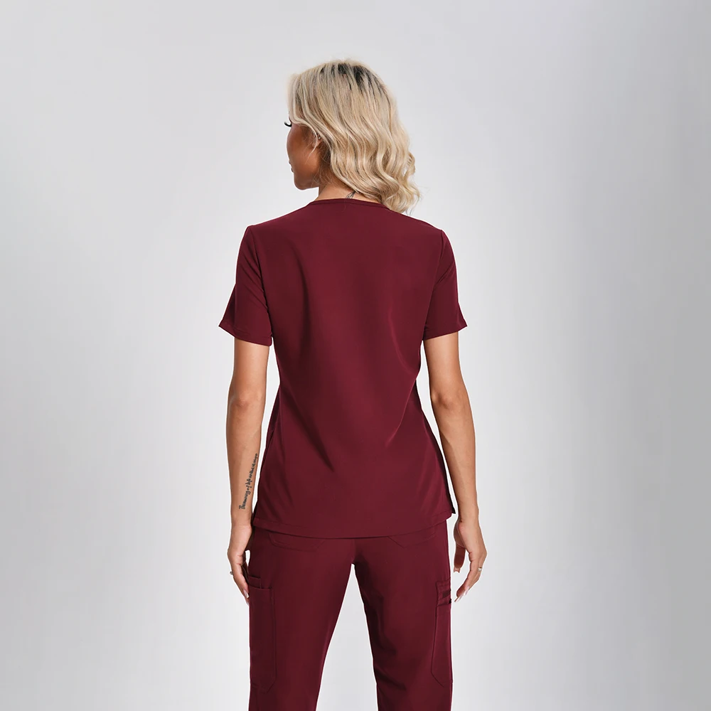 KUNGFU SCRUBS ropa de enfermería mujer ropa de trabajo enfermeras conjunto de exfoliantes suavidad antiarrugas uniforme médico bata quirúrgica antibacteriana