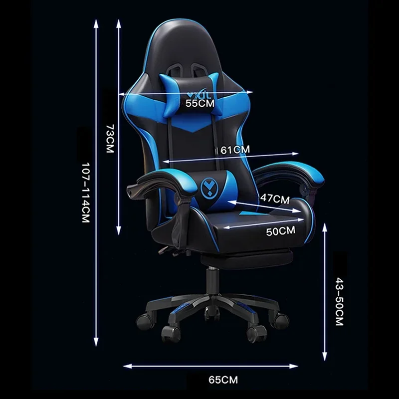 Comfort Sedentary Gaming Chairs Senior Esports Handrail Backrest Office Chairs Lounge Rocking Salon Furniture Sillas Gamer FYOC