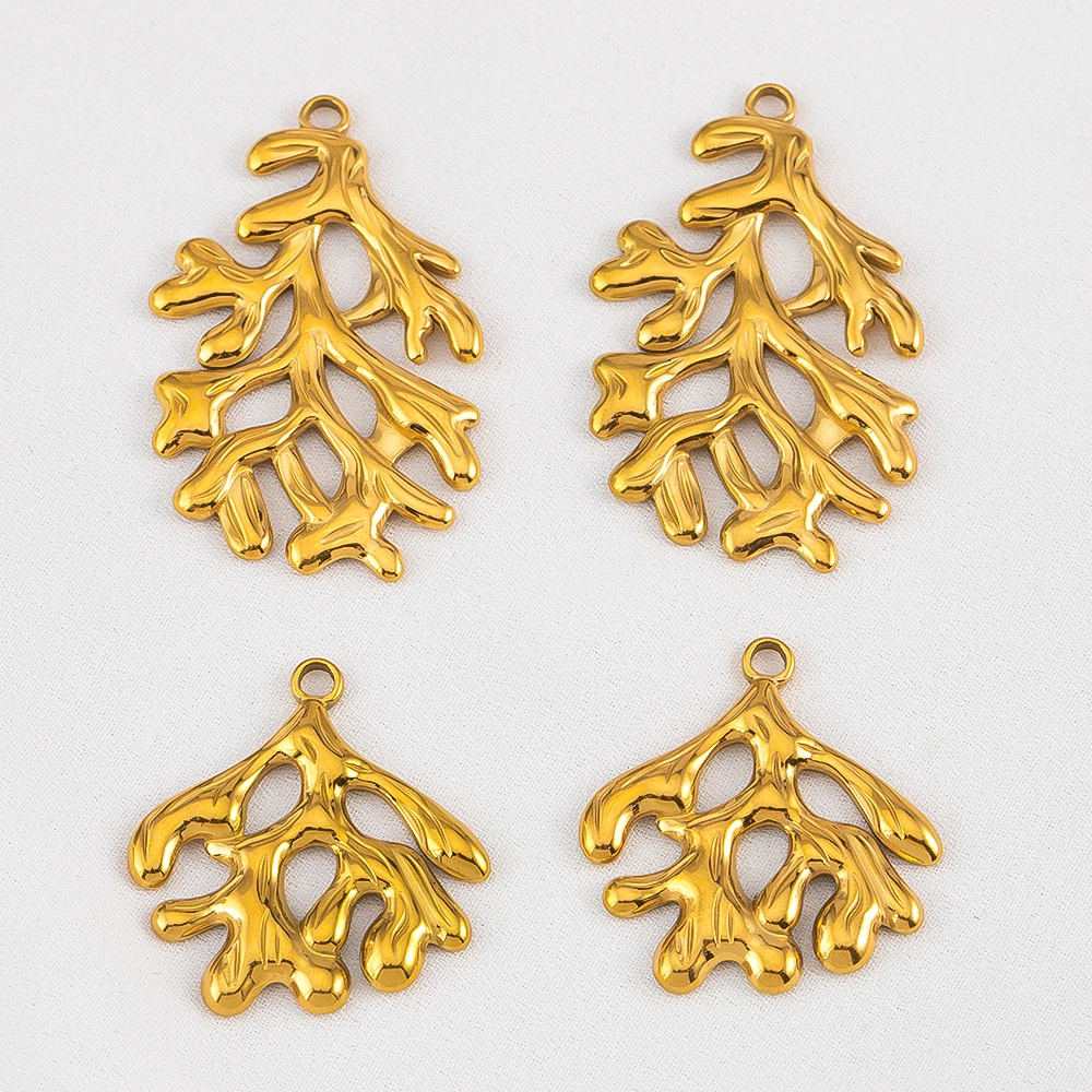 1 قطعة الفولاذ المقاوم للصدأ المرجان فرع المعلقات فرع شجرة كبيرة ل عقد دي اي واي القرط المفاتيح مستلزمات صناعة المجوهرات #2