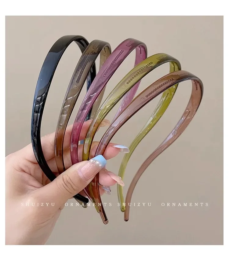 New Trendy Sunglasses Frame Shape Acrylic Hairbands For Women Toothed Headband Anti-slip Hair Hoop Fashion Hair Accessories