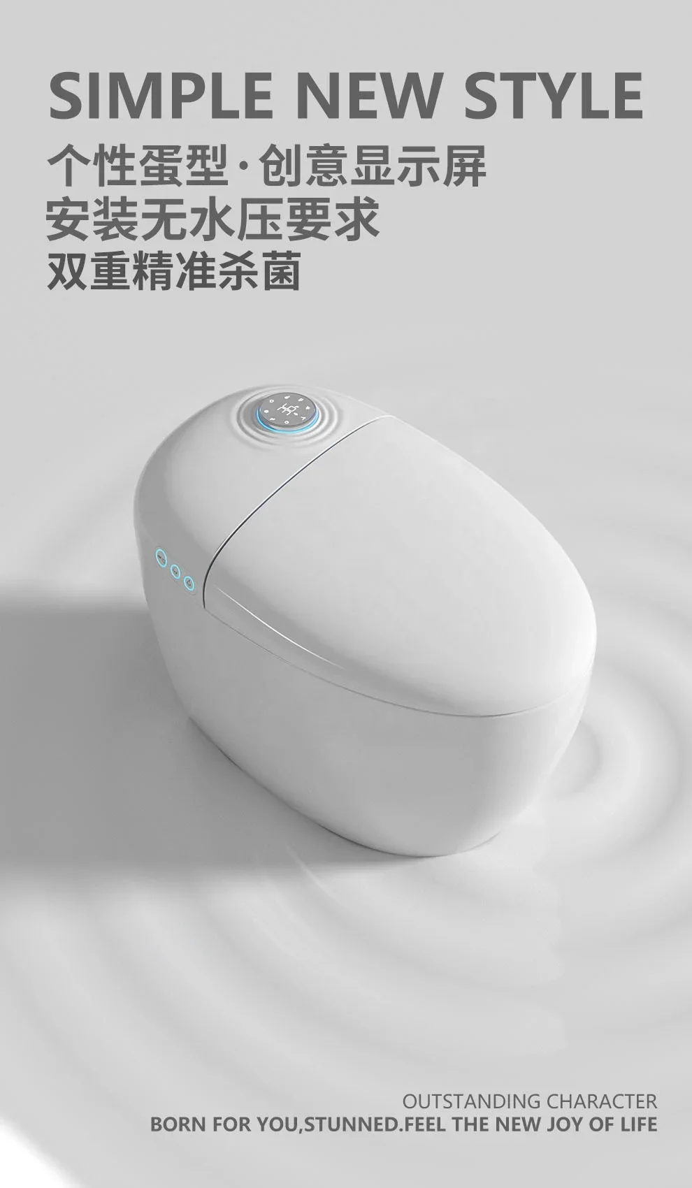 

z Лидер продаж Chaozhou Туалет Керамический Автомойка Автоматический распылитель воды Домашний современный дизайн Умный туалет для ванной комнаты