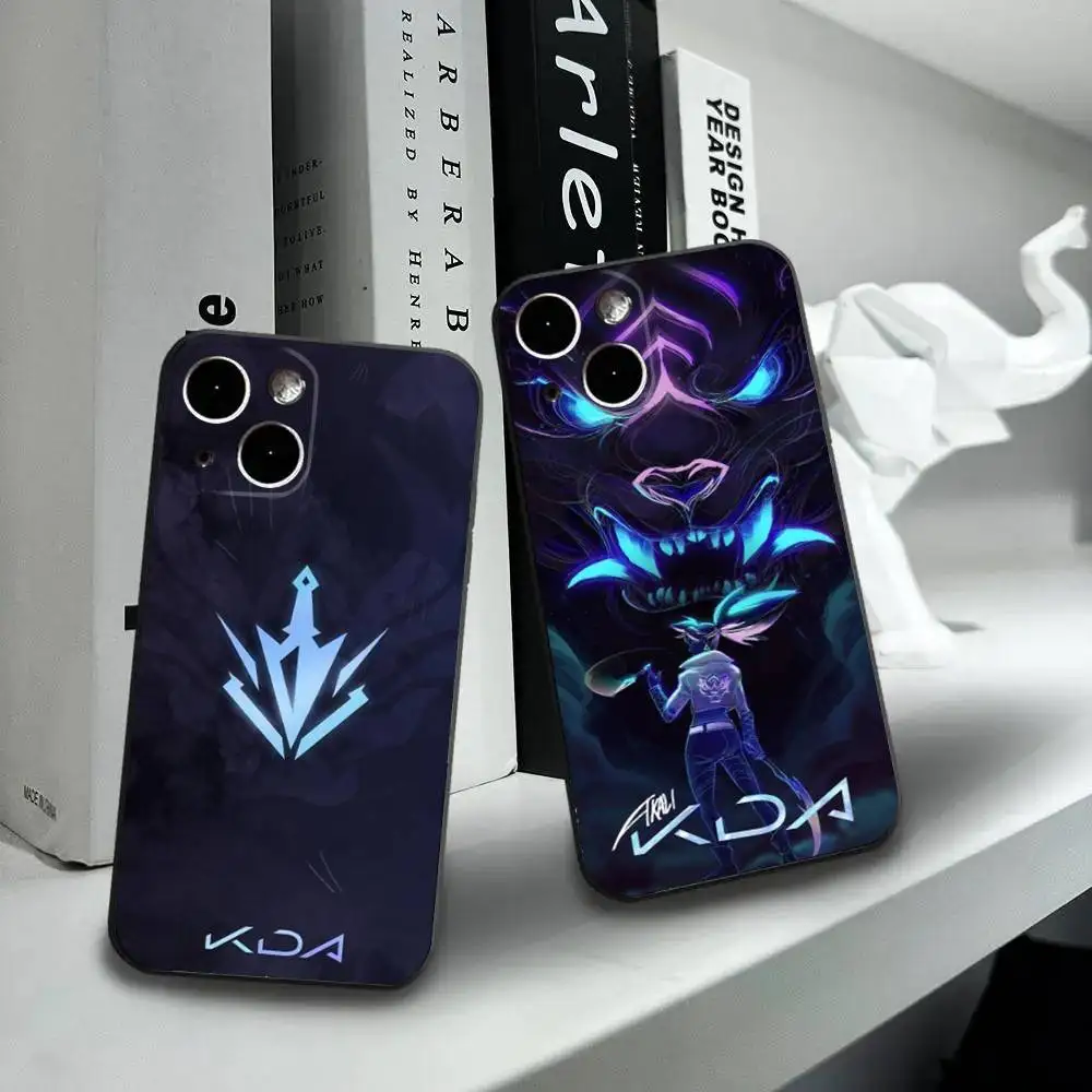 

A-Akali Game Phone Case For iPhone16,15,14,13,12 Mini 11 Pro XR,X,XS,MAX 7,8 Plus Silicone Cover Soft Black