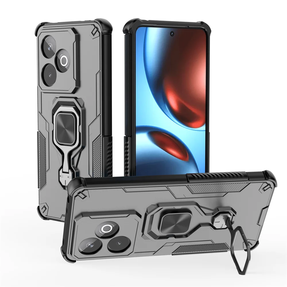 ل ممن لهم Realme GT7 5G حافظة فاخرة حلقة الغطاء الخلفي حامل درع للصدمات حافظة ل ممن لهم Realme GT7 GT 7 Realme GT7 الحالات الهاتف