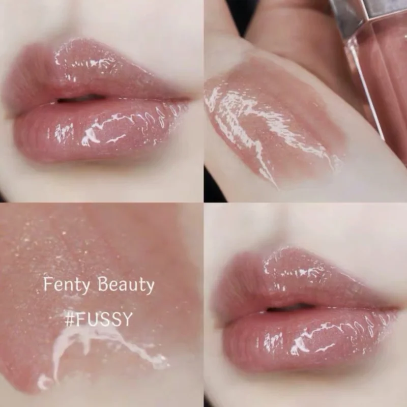 Fashion Fenty Beauty Lip Glaze Moisten Shine Glitter Lip Plumper Makeup للمبتدئين أحمر الشفاه السائل مستحضرات التجميل النسائية
