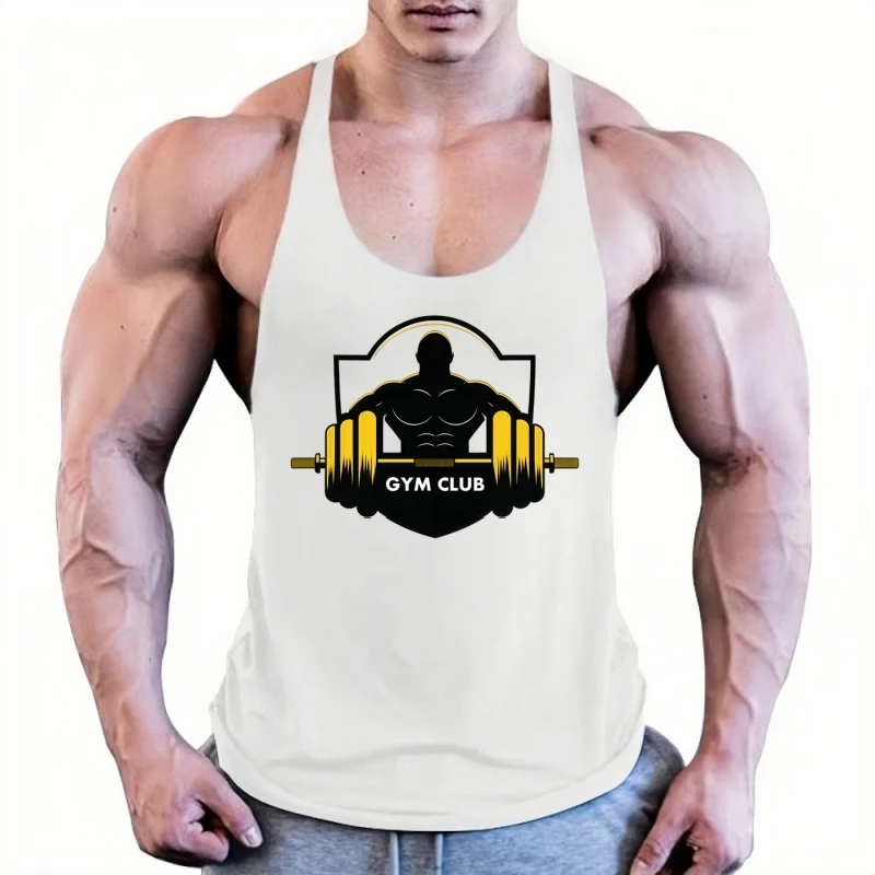 Slim Fit Men's Fitness Stringer Vest, Pure Cotton Sleeveless Soft, Gym Bodybuilding Muscle Tank Top for Daily Workouts